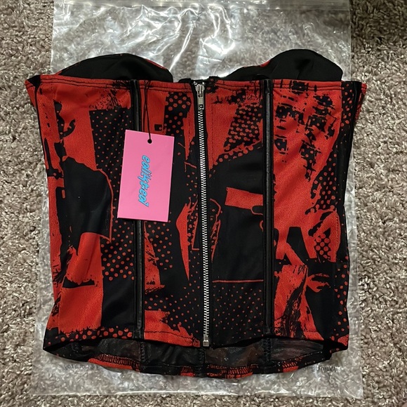 Edikted Aly Mesh Corset Top - Picture 6 of 7